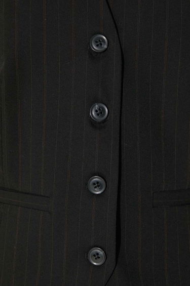 Telovnik Samsoe Samsoe Samsoe Samsoe Saramona Pinstripe Vest Črna | F24100047, 5