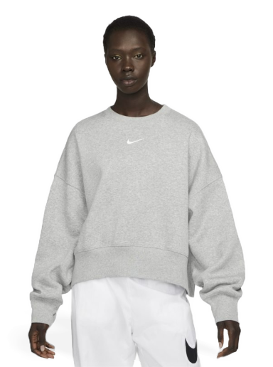 Pulover Nike Sportswear Phoenix Fleece Oversized Sweatshirt Siva | DQ5761-063