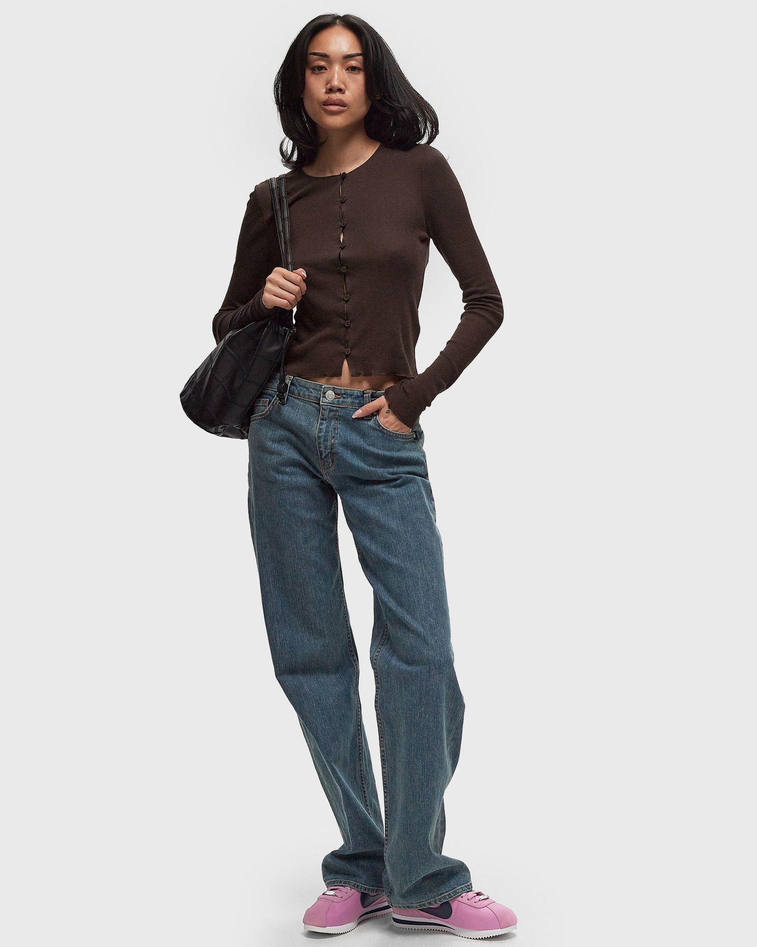 Pleteni pulover Samsoe Samsoe Samsøe & Samsøe SASONNET Cardigan, Size L Rjava | F24300033-CHOCOLATE_TORTE, 1