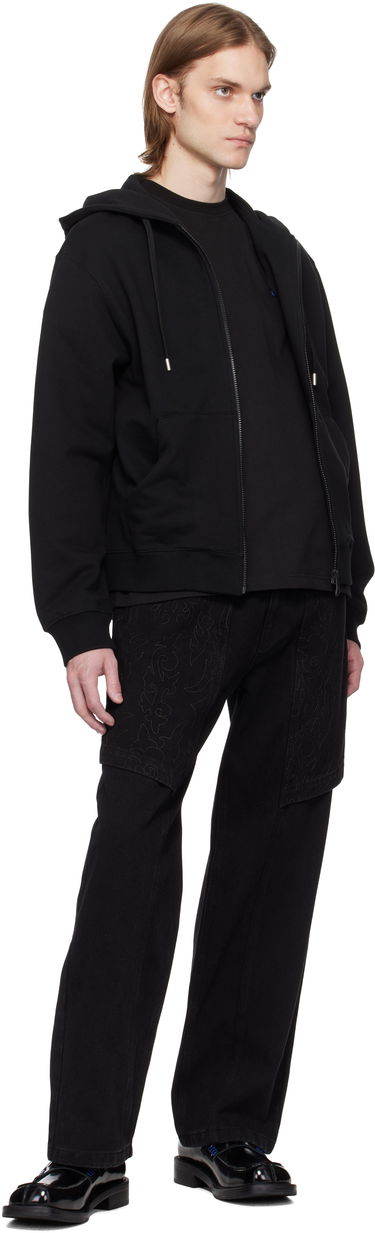 Pulover ADER ERROR ADER error TRS Tag Zip-Up Hoodie Črna | BO42FYHD0401BK, 3