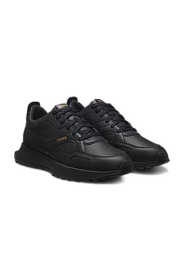 Modni dodatki BOSS Waterproof GORE-TEX Polished Leather Črna | 50529520
