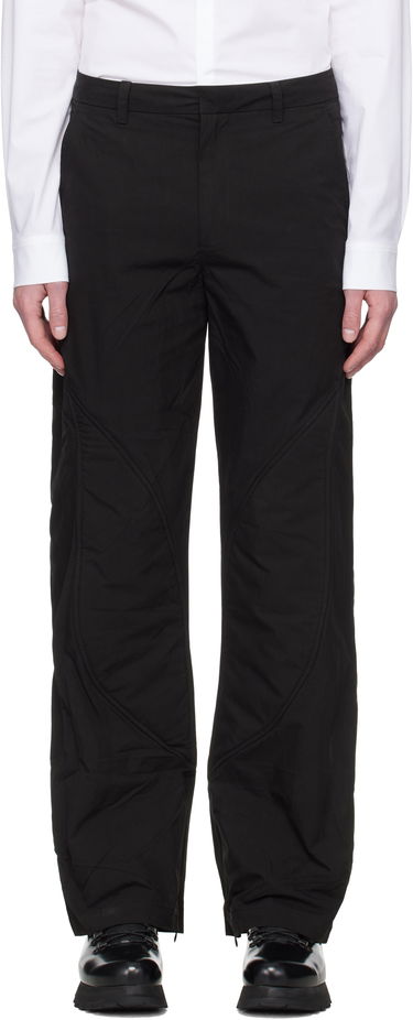 Cargo hlače HELIOT EMIL Heliot Emil Concordance Puffed Cargo Trousers Črna | SS25_M_10_108_BLK01_CO, 0