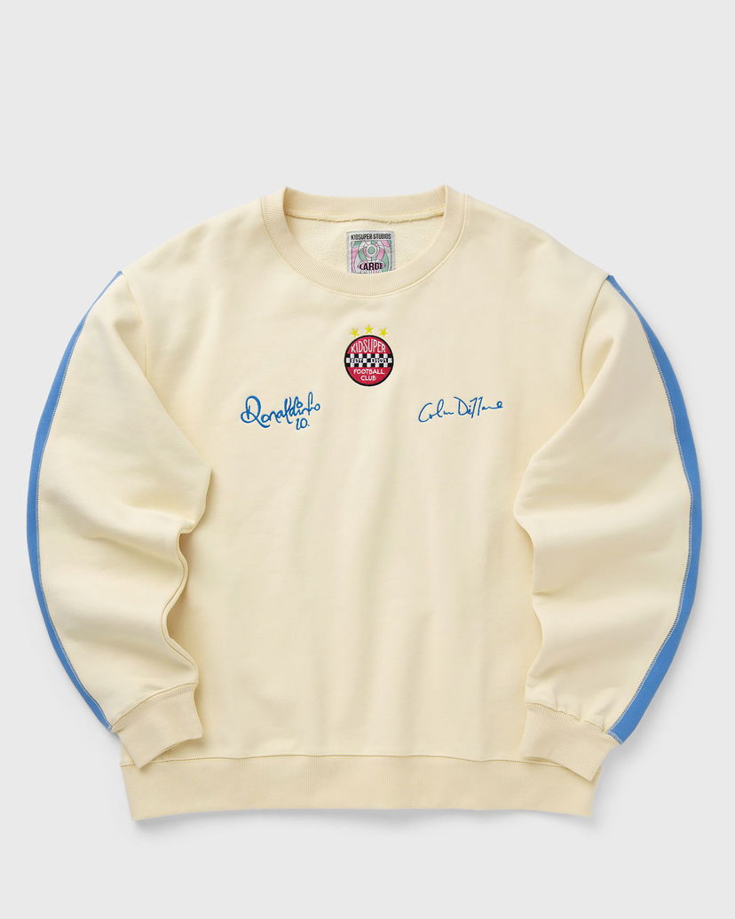 Pulover KidSuper KidSuper Studios X Ronaldinho Crewneck Sweatshirt L Bež | AW24-FLCTP-01