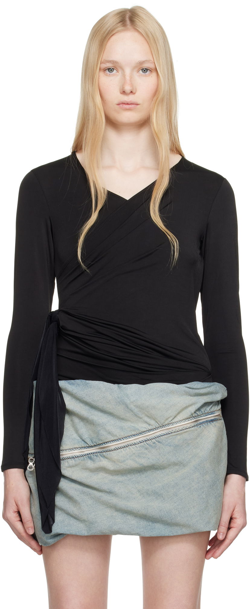 Krila Diesel Diesel T-Crissy Wrap Top Črna | A18920 0BLBC