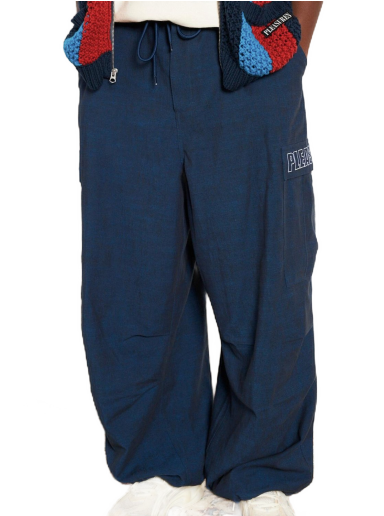 Cargo hlače Pleasures Visitors Wide Fit Cargo Pants Mornarica | P23F012-NAVY