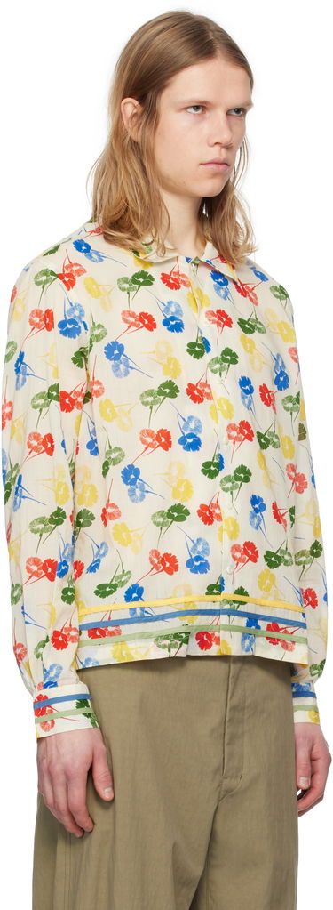 Srajce Bode Bode Flower Stamp Long Sleeve Shirt Večbarvna | MRS25SH011, 1