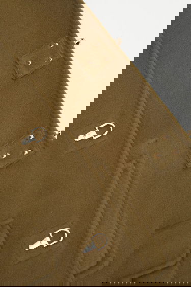 Plašči Drôle de Monsieur Wool Blend Caban Jacket with Metallic Toggle Fasteners Zelena | I.JT248.WO042, 4
