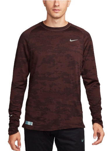Majica Nike M NK TFADV RUN DVN LS Bordo | fb8538-227