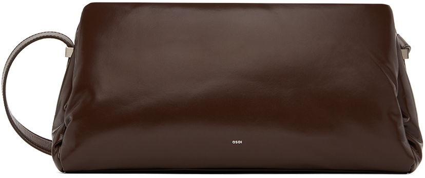 Torba za čez ramo OSOI Pillow Bau Leather Shoulder Bag Rjava | 24FWB03012002