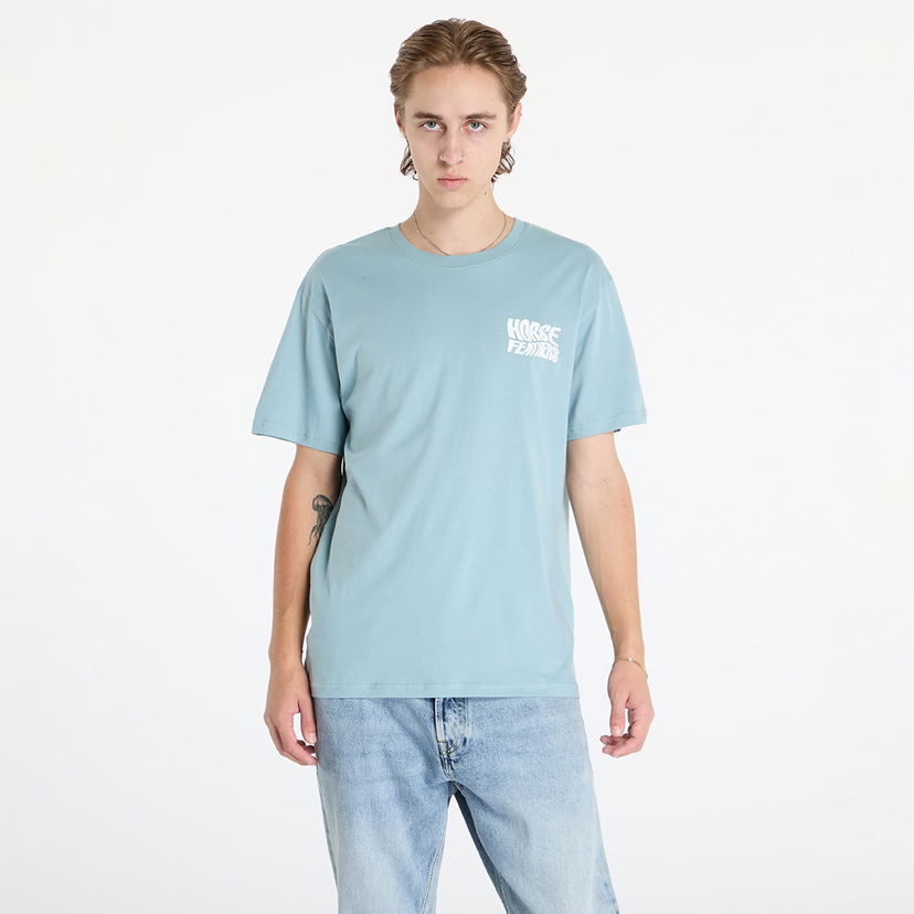 Majica Horsefeathers Distort T-Shirt Blue Haze M Turkizna | SM1366B