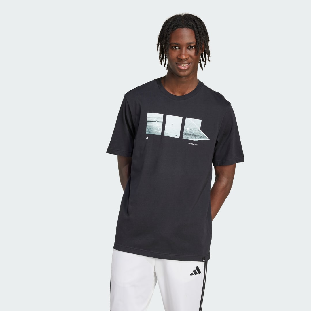 Majica adidas Performance Power Of Three Graphic Tee Črna | JL9218, 0