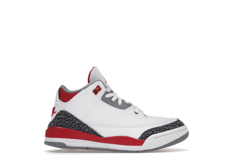 Superge in čevlji Jordan Jordan 3 Retro Fire Red (PS) Bela | DM0966-160, 0