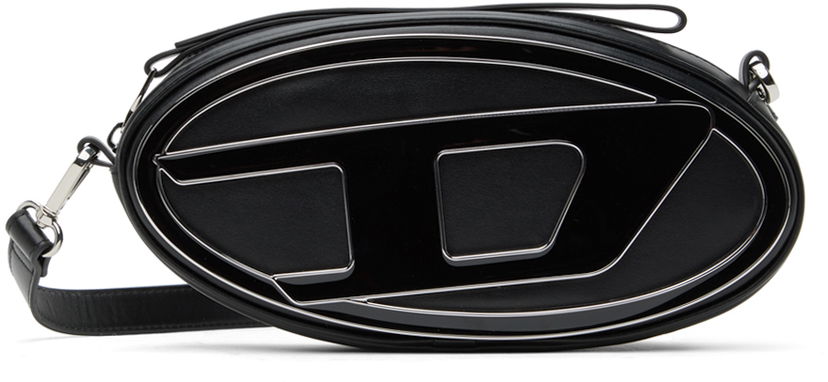 Torba za čez ramo Diesel 1DR Oval D Pouch Črna | X08754 PR818