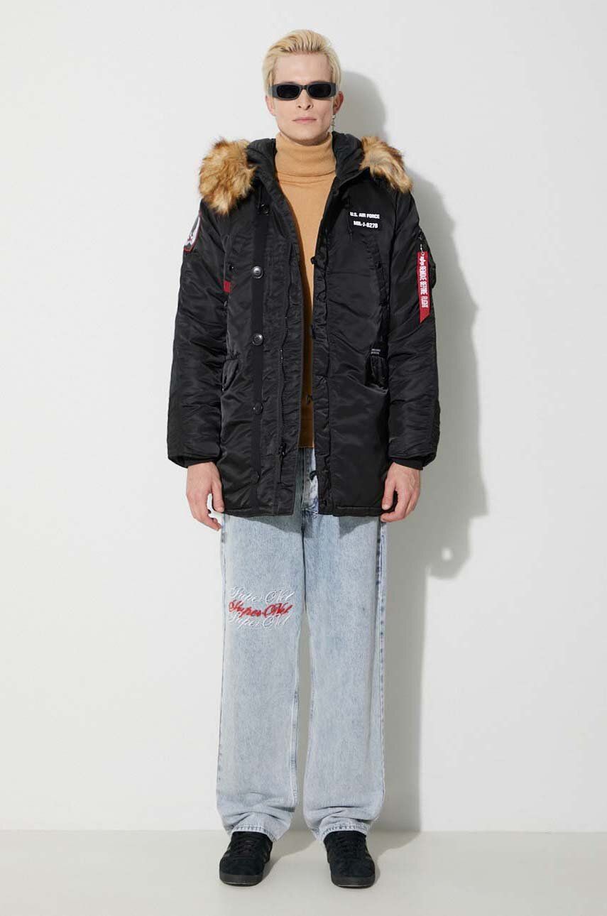 Parka Alpha Industries N3B Airborne Parka Črna | 188141.03, 1