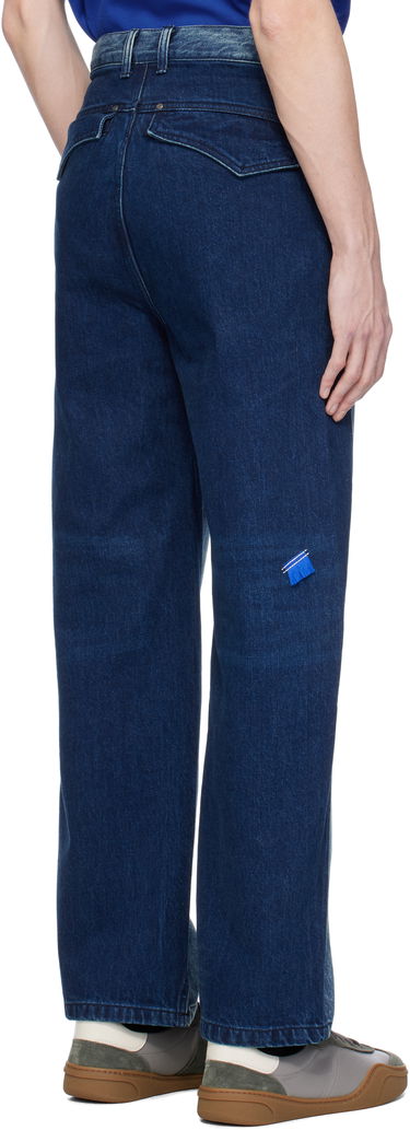 Kavbojke ADER ERROR ADER error Two-Tone Pinstriped Jeans Modra | BO01SSJE0104BL, 2