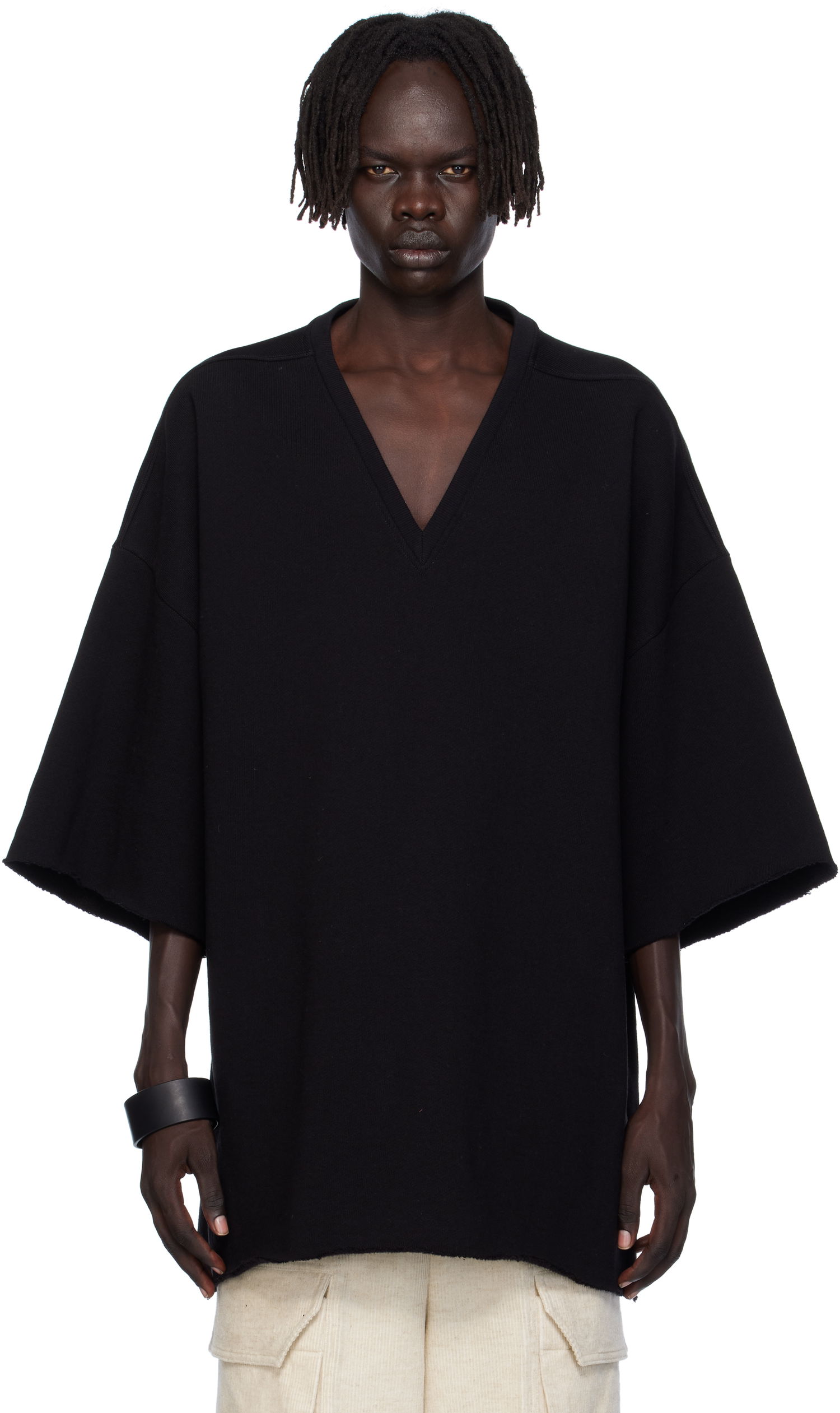 Majica Rick Owens Rick Owens Concordians V Tommy T-Shirt Črna | RU02E1279 JTC, 0