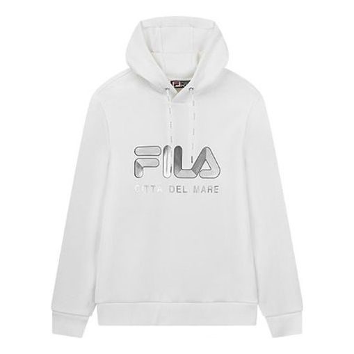 Pulover FILA Logo Athleisure Pullover Hoodie Bela | F11M018219F-WT