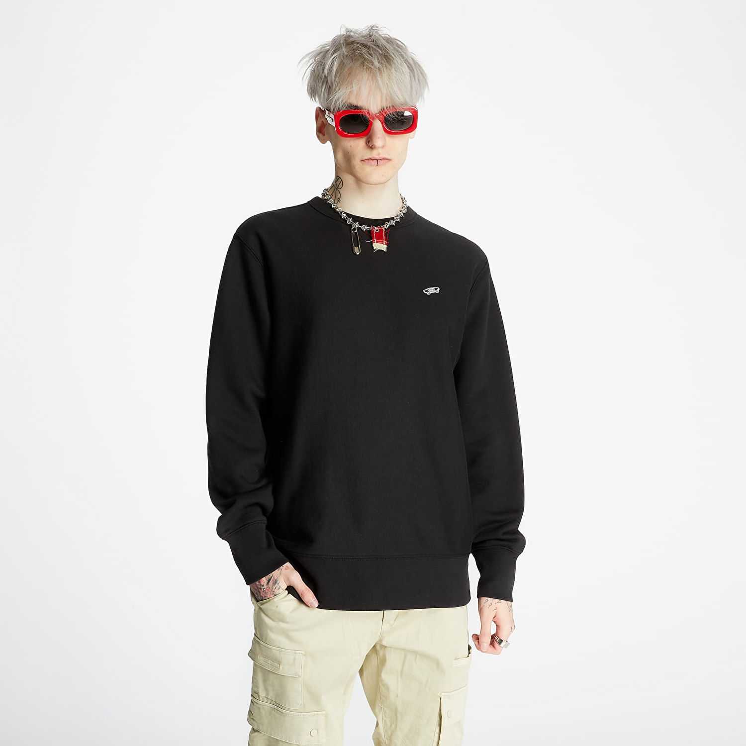 Pulover Vans Vault OG Crew Fleece Črna | VN0A5FFCBLK1, 0