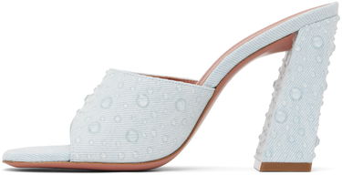 Modni dodatki Amina Muaddi Amina Muaddi Brigitte Crystal Heeled Sandals Modra | BRIGITTE CRYSTAL SLIPPER BLOCK, 2