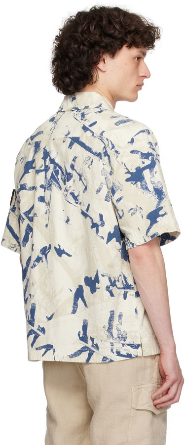 Srajce Stone Island Stone Island Scan Camo Stretch Ripstop Shirt Bež | K1S15 1100012 S00E1, 2