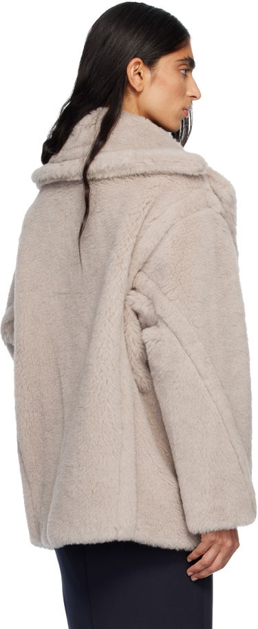 Plašči Max Mara Olga Plush Double-Breasted Coat Bež | 2521086032600, 2
