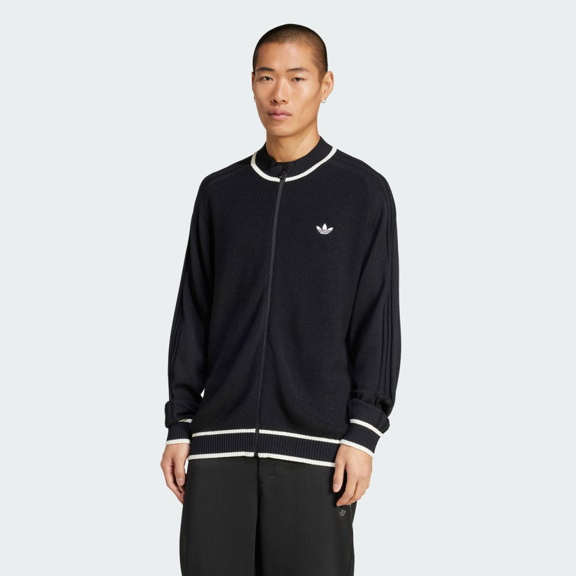 Pleteni pulover adidas Performance Premium Full-Zip Sweater Črna | JD3403
