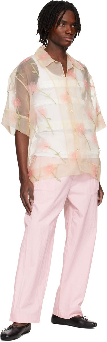 Srajce Simone Rocha Simone Rocha Carnation Organza Boxy Shirt Bež | 5332 1245, 3