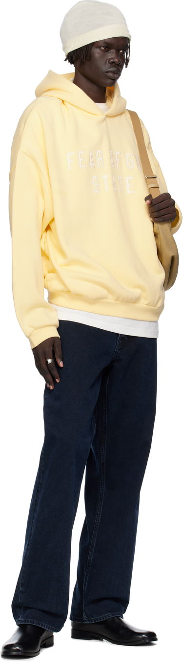 Pulover Fear of God ESSENTIALS 90s Fit Fleece Hoodie Rumena | 192SP256218F, 3