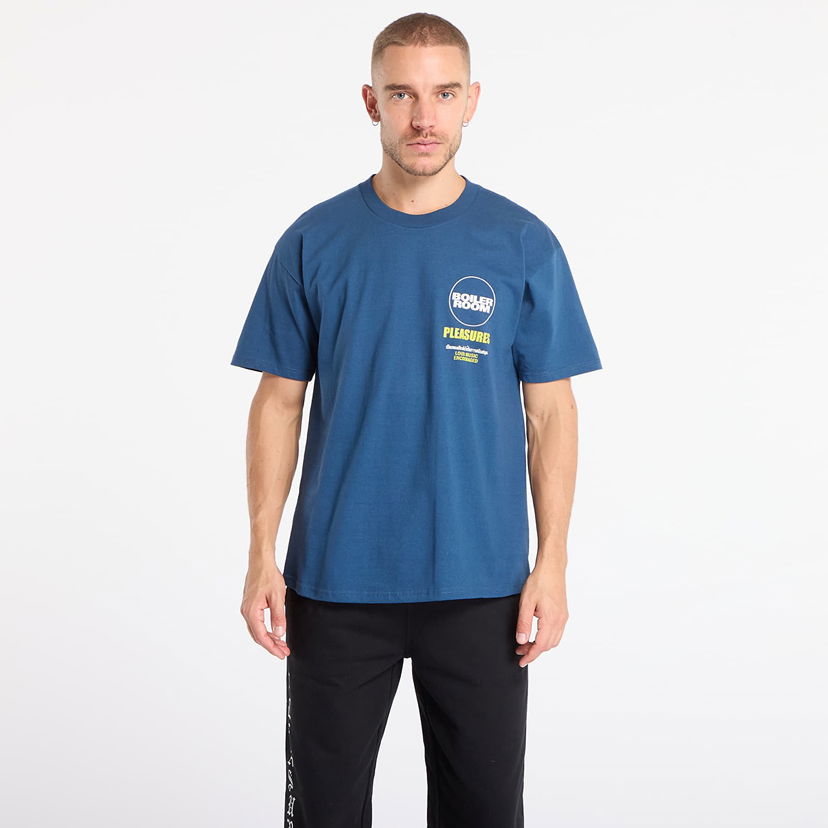 Majica Pleasures T-shirt PLEASURES Turntable Modra | P25F010-BLUE