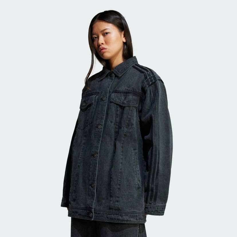 Jakna adidas Performance Adilenium Season 3 Two-In-One Denim Jacket Črna | JY8882