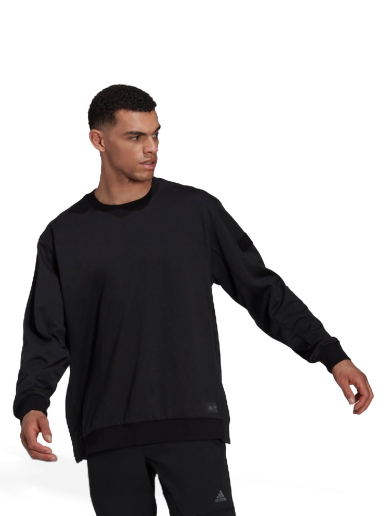 Pleteni pulover adidas Performance Parley Sweatshirt Črna | HH8114
