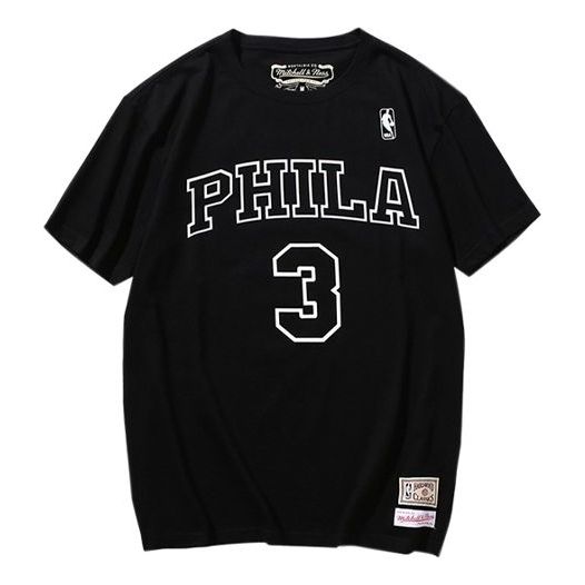 Majica Mitchell & Ness Mitchell & Ness Philadelphia 76ers Allen Iverson 3 T-shirt Črna | MN13S18-AIV, 0
