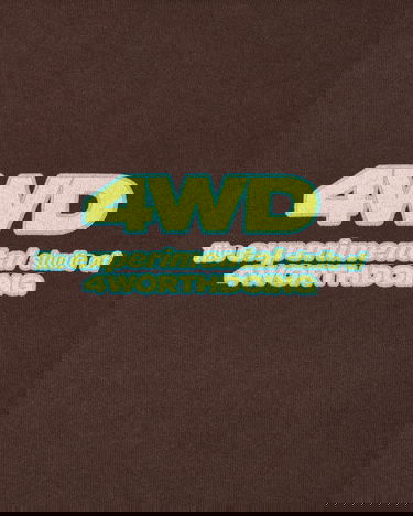 Pulover 4 WORTH DOING Experimental Studio Crewneck Sweatshirt Rjava | 4WDF22C1 CHOCOLATE, 5
