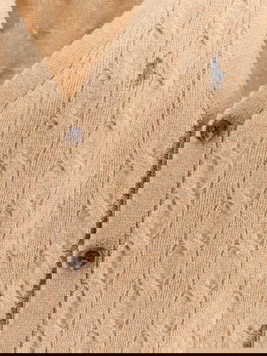 Pleteni pulover Polo by Ralph Lauren Polo Ralph Lauren Cable-Knit Cardigan Bež | 710949808003, 2