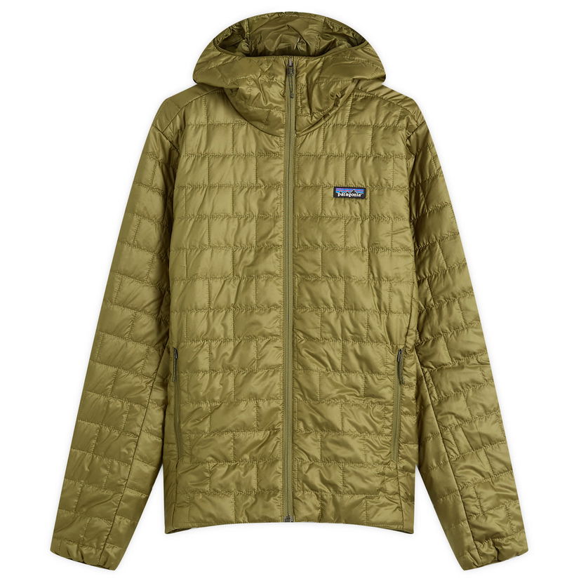 Puhovka Patagonia Men's Nano Puff Hooded Jacket, Size Small Zelena | 84223-PNDG