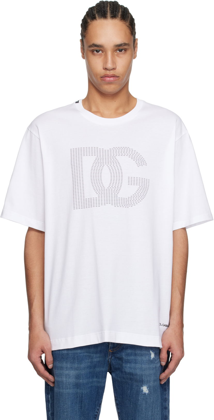 Majica Dolce & Gabbana Dolce&Gabbana DG Logo T-Shirt Bela | G8PN9TG7O4O