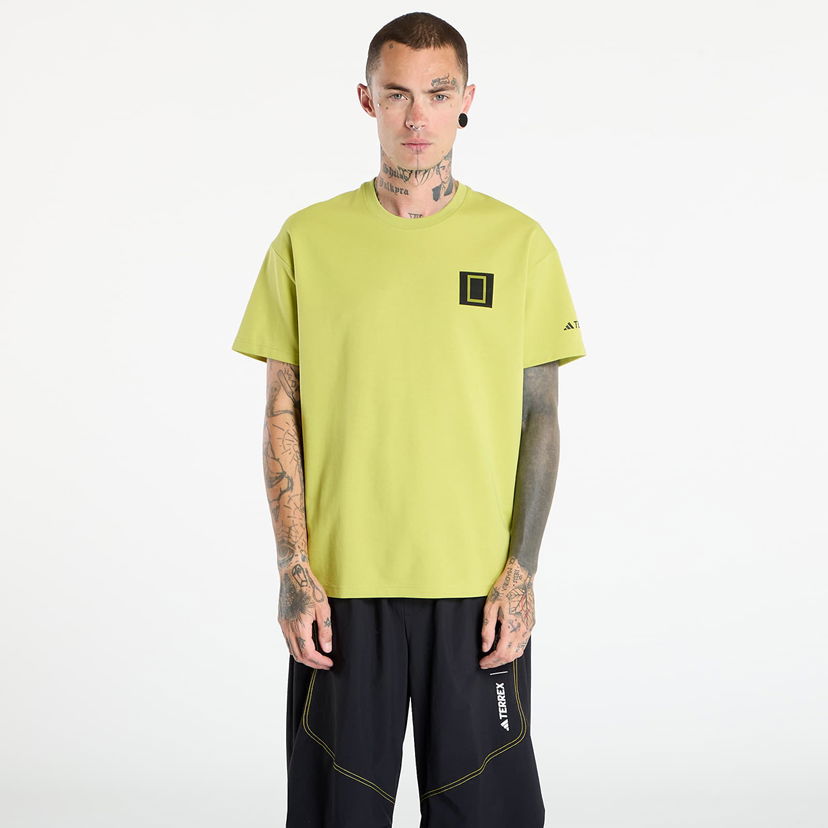 Majica adidas Performance Terrex National Geographic Graphic Short Sleeve T-Shirt Zelena | KC2351