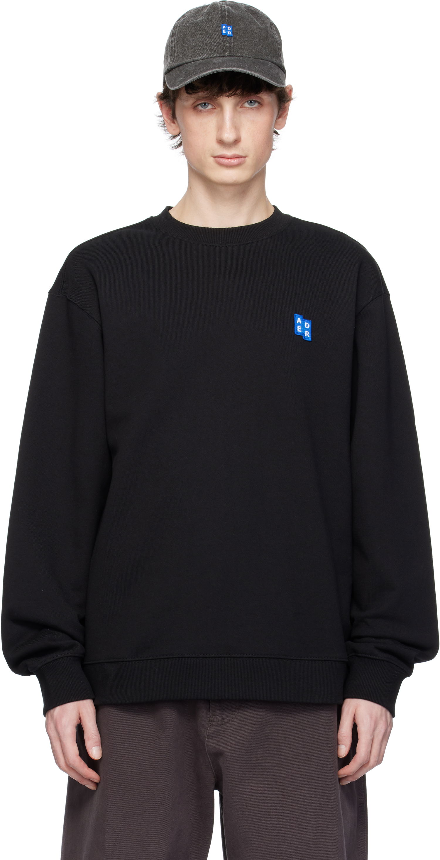 Pulover ADER ERROR ADER error Sig; TRS Tag 01 Sweatshirt Črna | BO42FYSW0101BK, 0