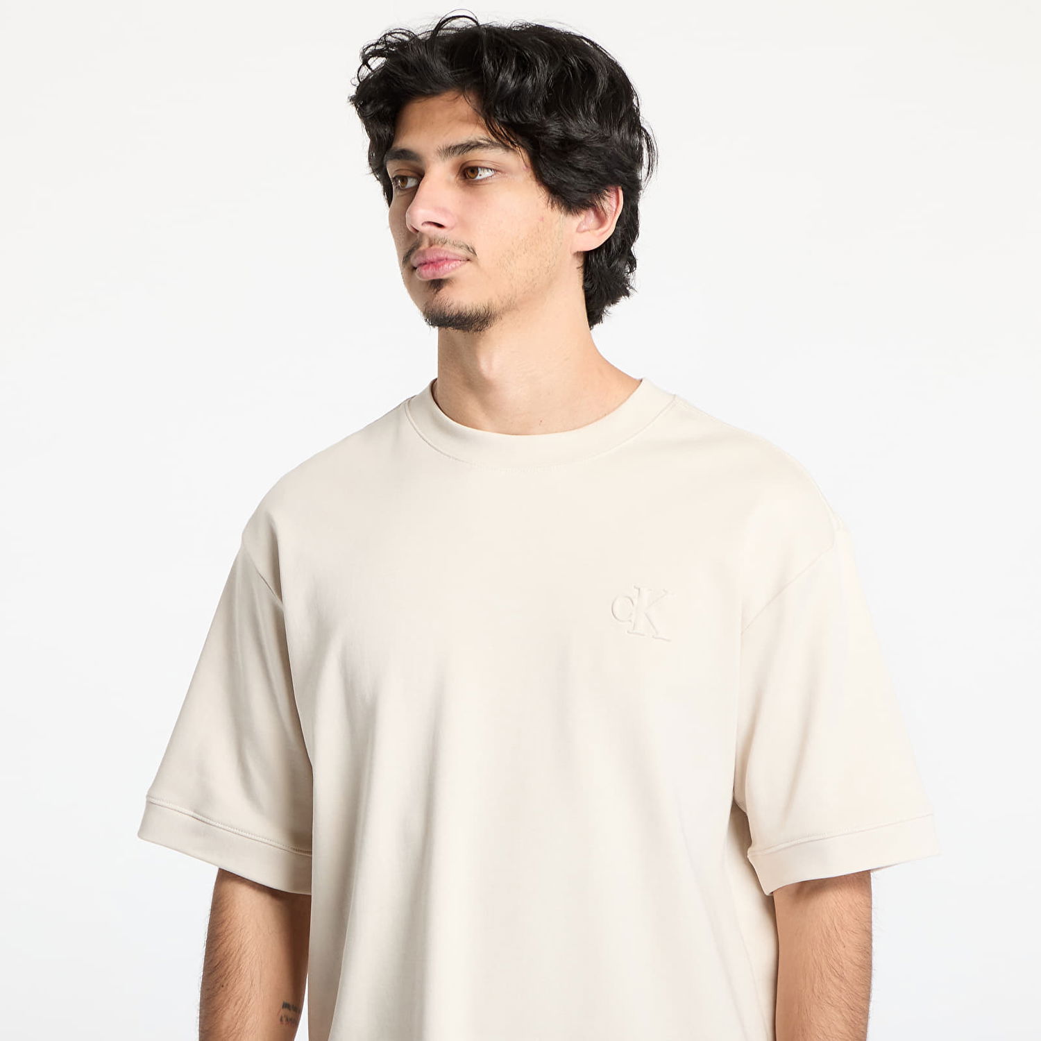 Majica CALVIN KLEIN Calvin Klein Jeans Interlock T-Shirt Bež | J30J326757 PDH, 1