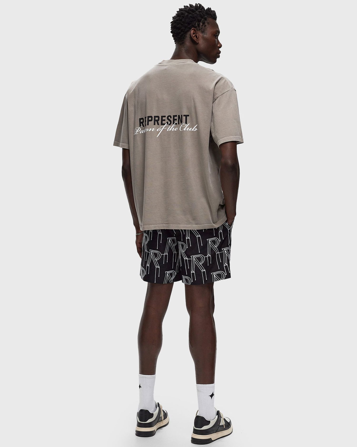 Majica Represent Clo Represent PATRON OF THE CLUB TEE Siva | MLM4274-505, 1