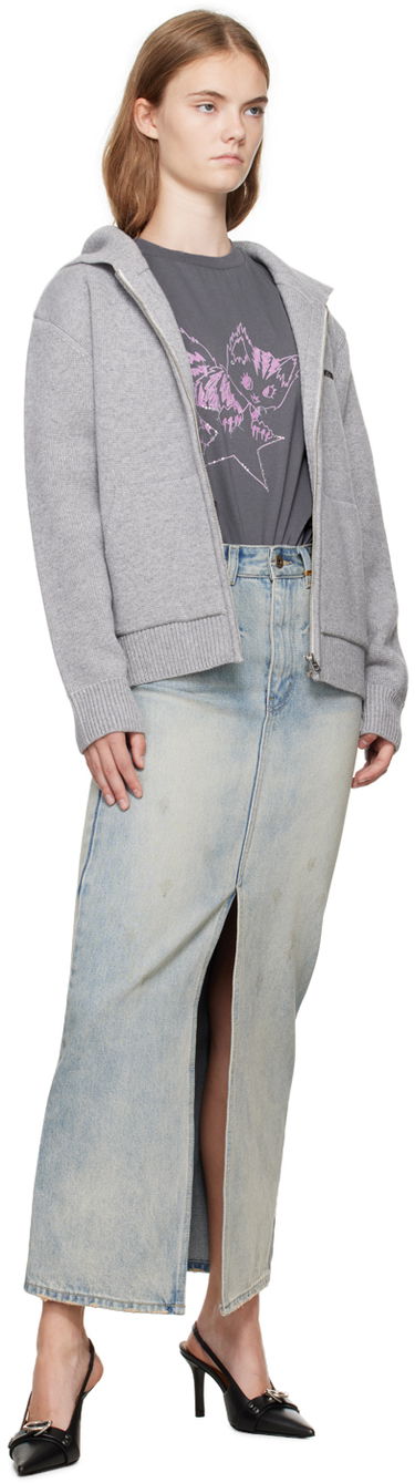 Krila We11done We11done Washed Denim Maxi Skirt Modra | WD-DS2-24-373-W-SK, 3