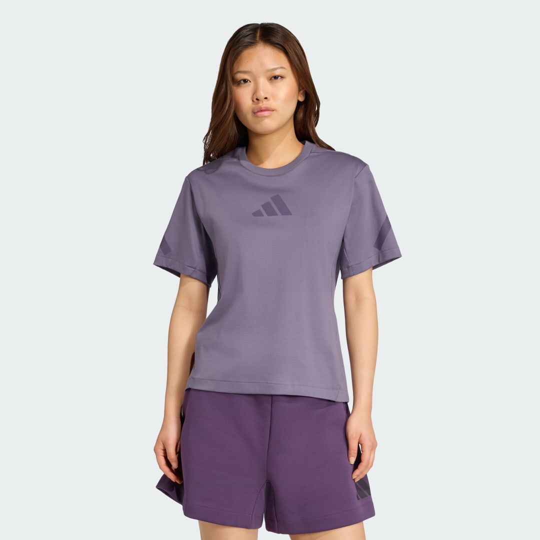 Majica adidas Performance Z.N.E. T-Shirt Lila | JW7755, 0