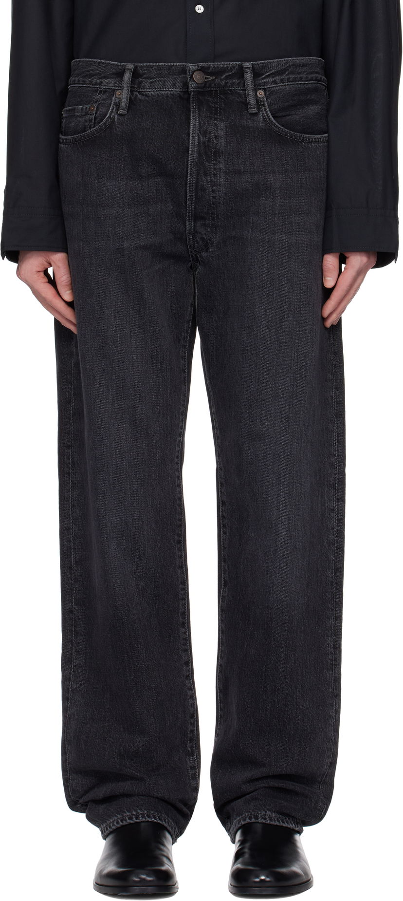 Kavbojke Acne Studios Acne Studios Loose-Fit 1999M Jeans Črna | B00399-