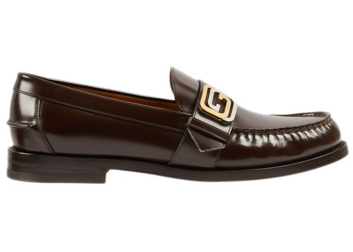 Superge in čevlji Gucci GG Buckle Loafer Brown Črna | 723631 17X00 2106, 0