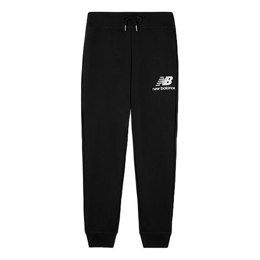 Trenirka New Balance Essentials Stacked Logo Sweatpants Črna | AMP03558-BK