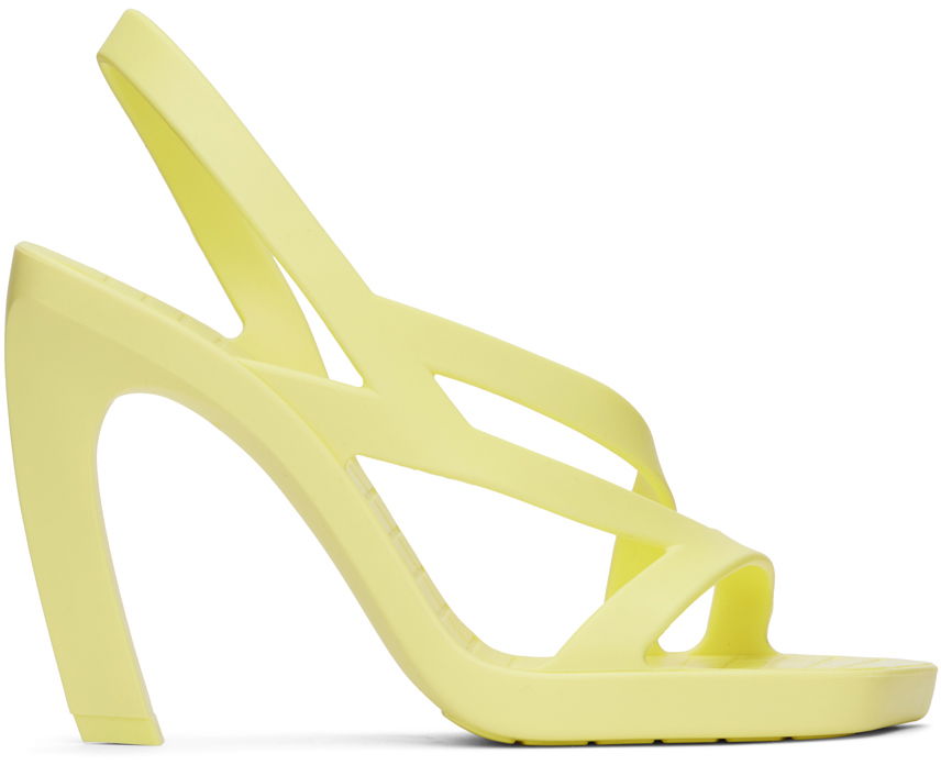 Superge in čevlji Bottega Veneta Jimbo Heeled Sandals "Yellow" Rumena | 739786 V2AS0, 0