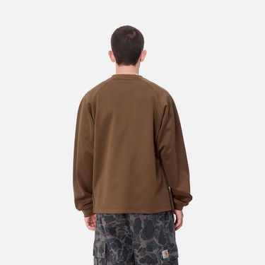 Pulover Carhartt WIP Bolan V-Neck Sweatshirt Rjava | I033925_9, 1