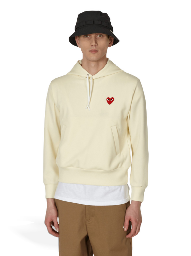 Pulover Comme des Garçons Smalll Heart Hooded Sweatshirt Bež | P1T173 2