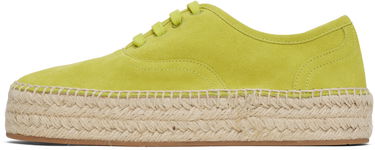 Uhani JW Anderson JW Anderson Suede Lace-Front Platform Espadrilles Zelena | SE0032-LA0240, 2