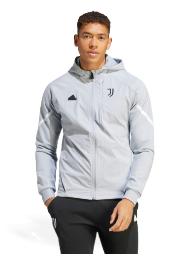 Pulover adidas Originals Juventus Designed for Gameday Full-Zip Siva | HZ4982